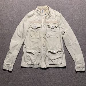 Free People Womens Jacket Size XS Beige Utility Pockets